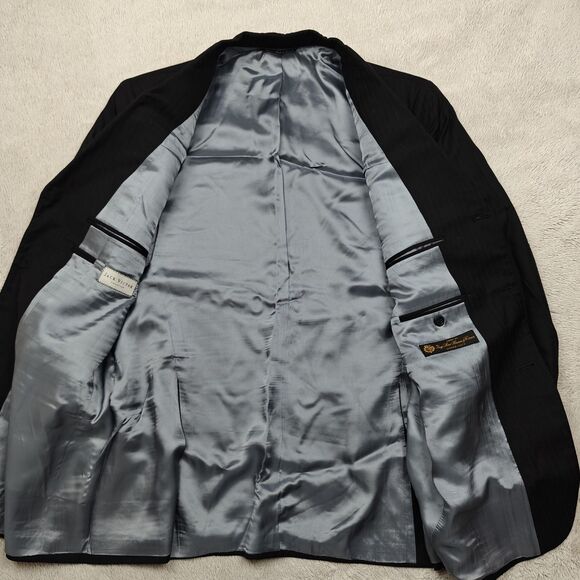 Jack Victor Loro Piana Blazer Men's 44R Viking 3 Button Striped Wool Suit Jacket - Picture 5 of 11